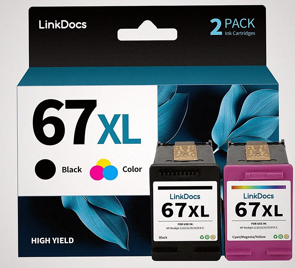 Print More Pages Save Money - LinkDocs 67xl Ink Cartridges 2 Pack